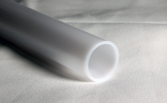 1" OD Translucent White Polycarbonate Tube (Thin Walled)